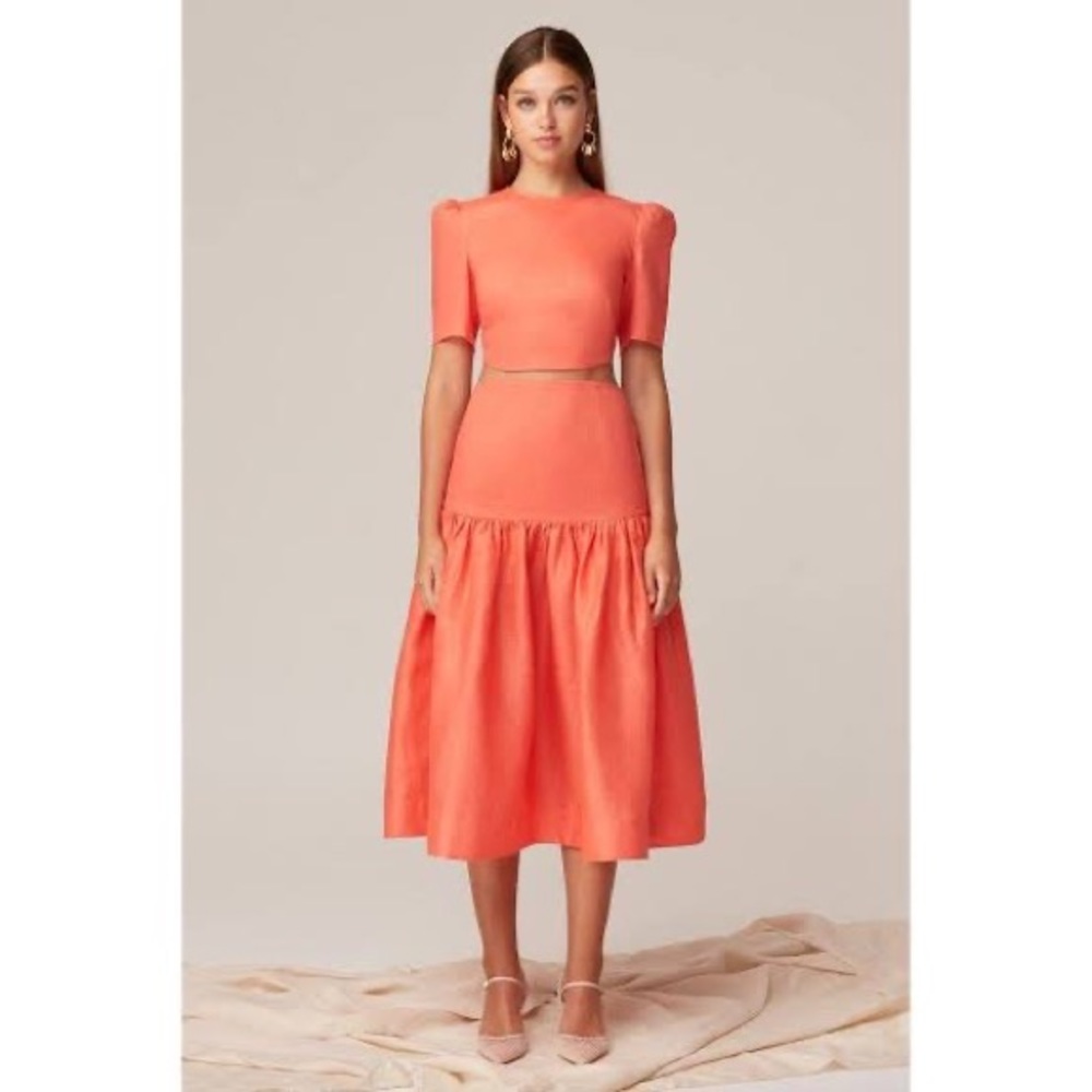 KEEPSAKE the Label Cranes Skirt in Porcelain